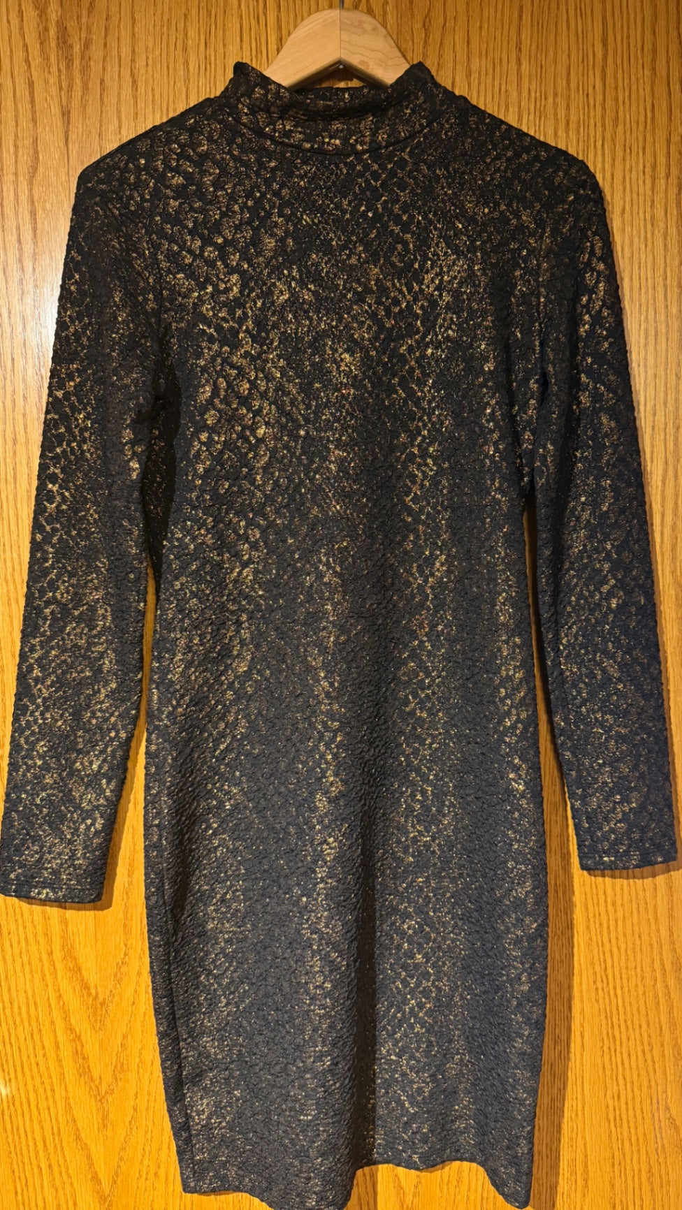 Apricot Dress 6 Black and gold