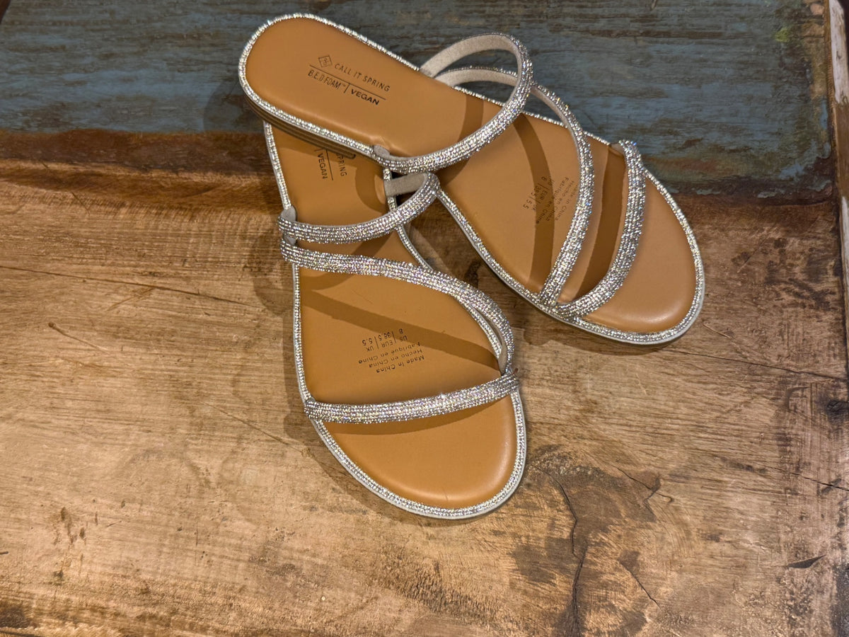 Call it Spring Sandal 8 Silver