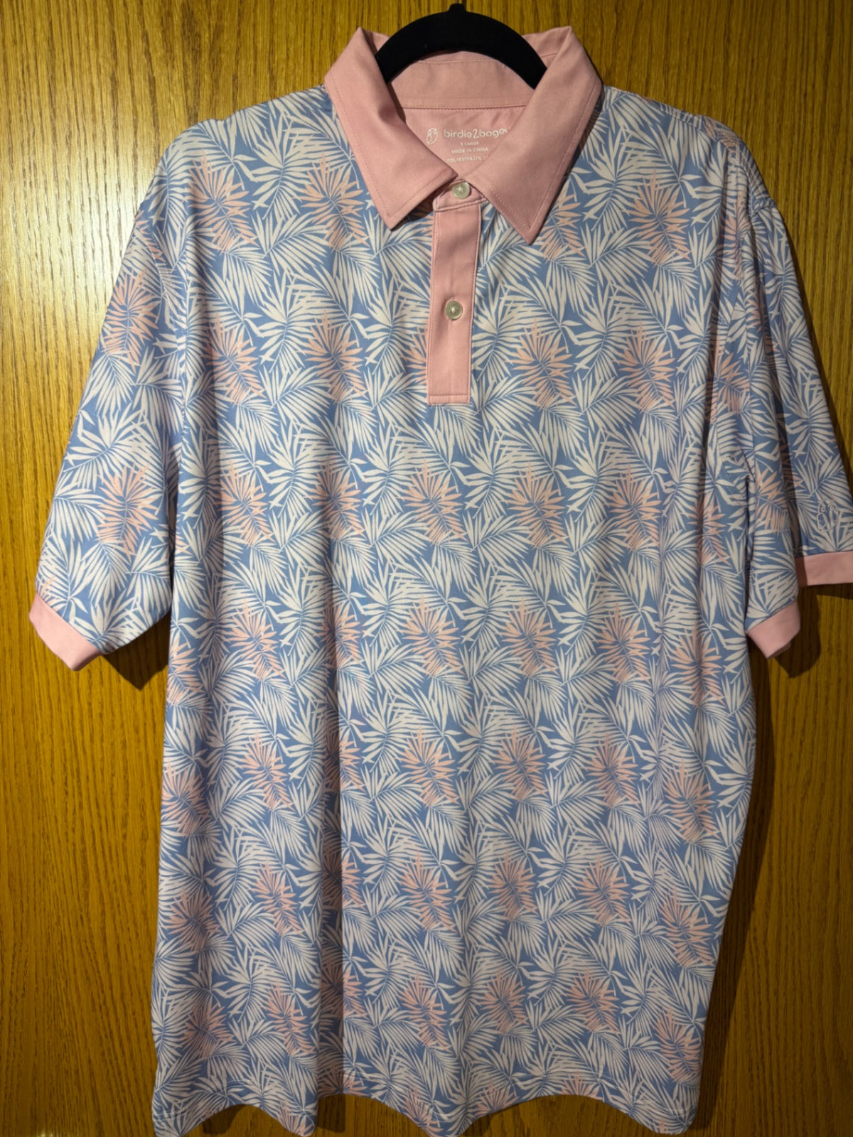 birdie2boga Golf shirt XL Pink and Blue