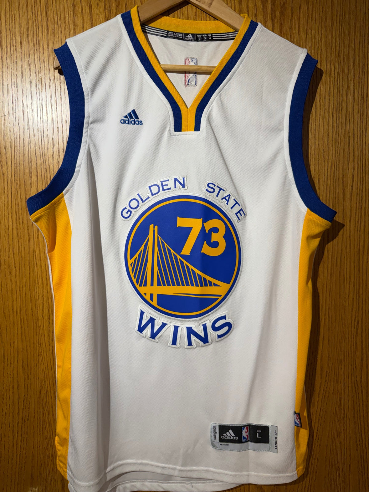 adidas Jersey L x2 length White, Blue, Yellow