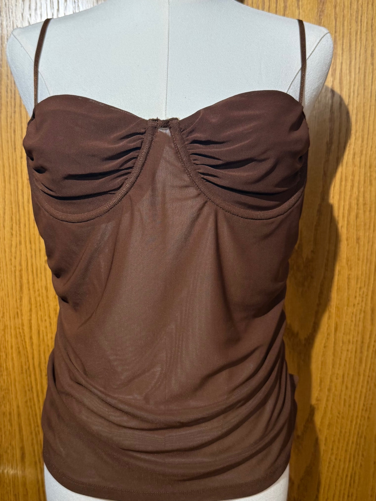 H&M Bustier Cami M Brown