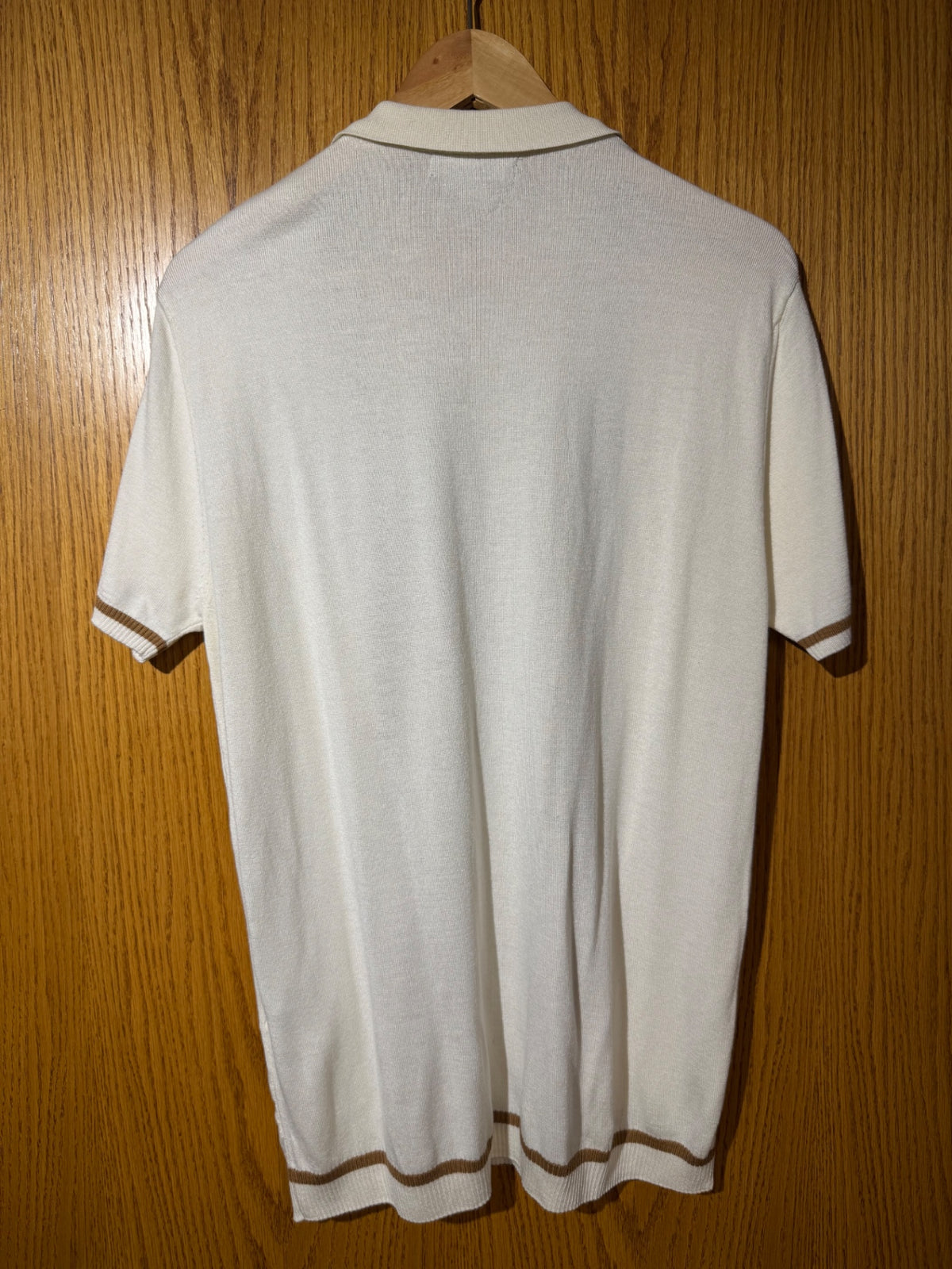 TR Polo Shirt XL Cream/Brown