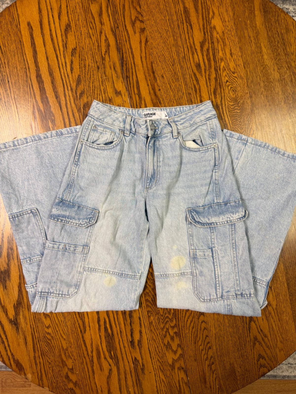 Garage Denim Jeans 25 Light Blue Cargo 