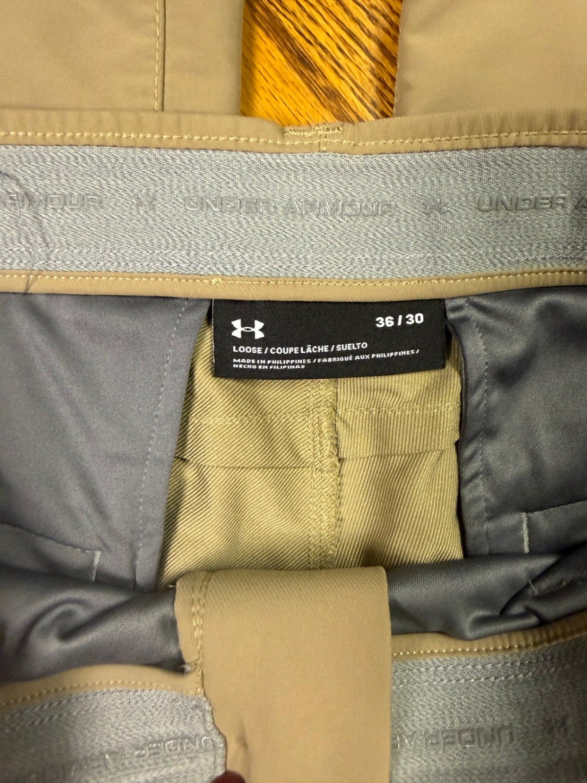 Under Armour Pants 36/30 Beige