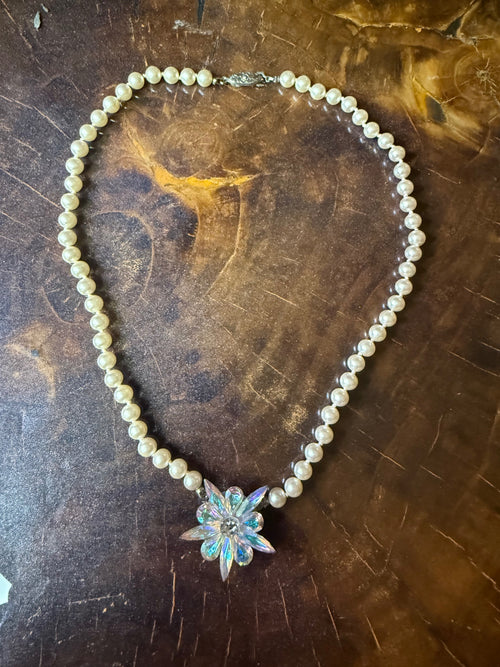 Accessories Pearl with crystal floral
