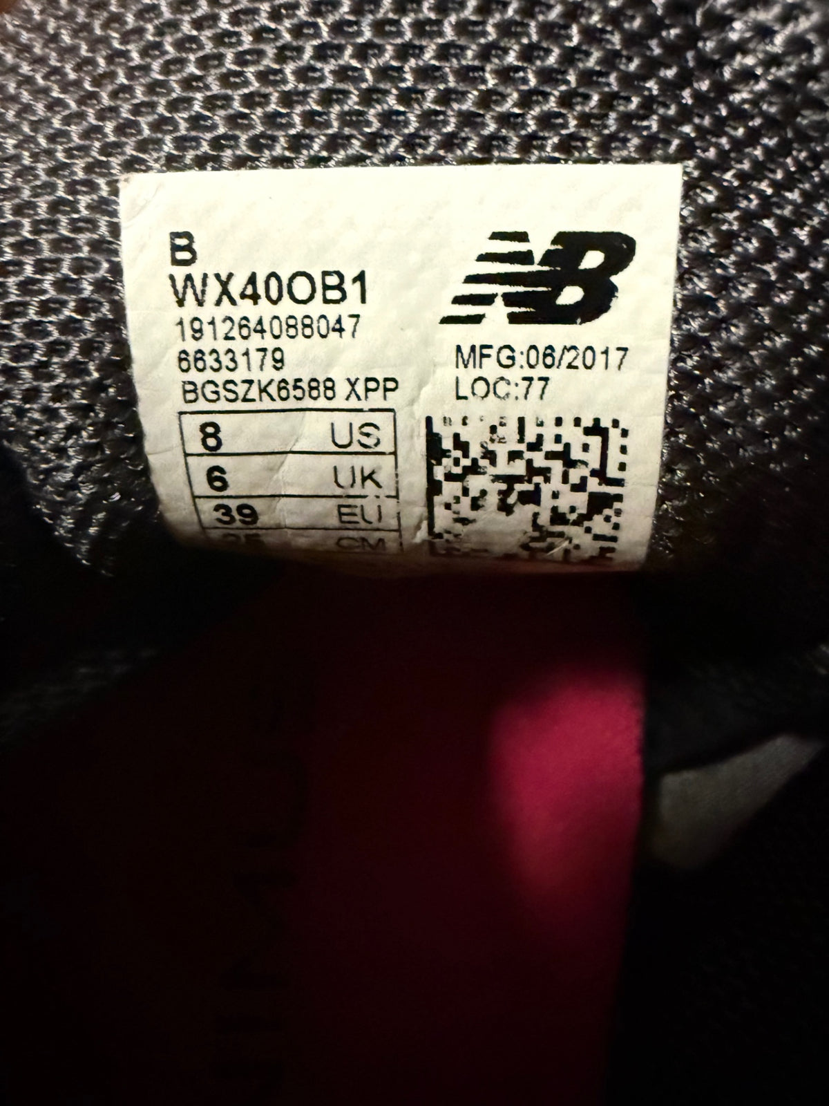 New Balance Women’s Foorwear 8 Black/Gray/Orange
