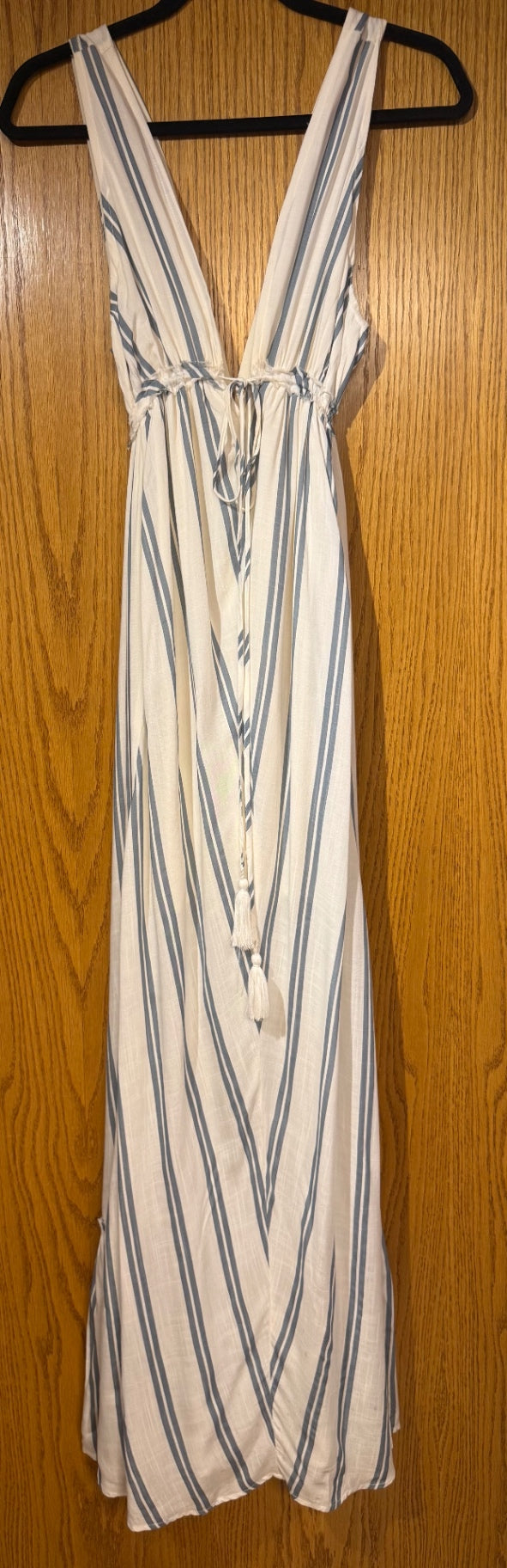 LA CHARM E U Dresses/Rompers/Jumpsuits M White with blue stripes