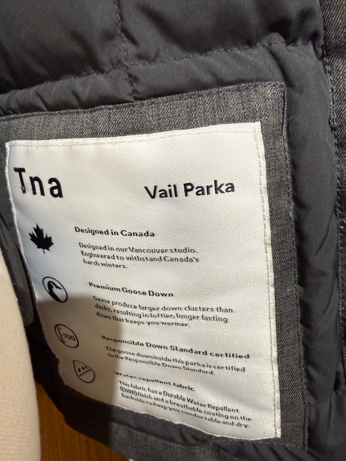 Tna Jacket Small Gray