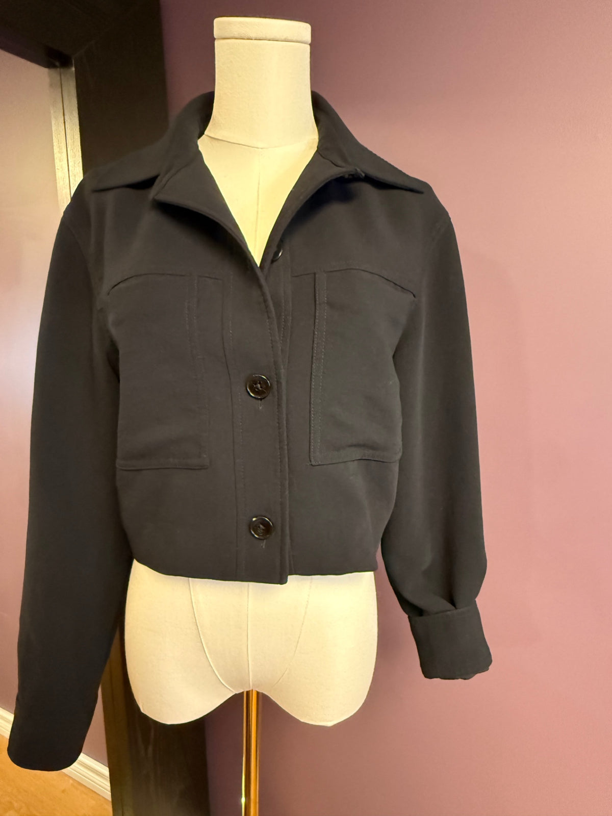 Wilfred Jacket cropped utility Small Black
