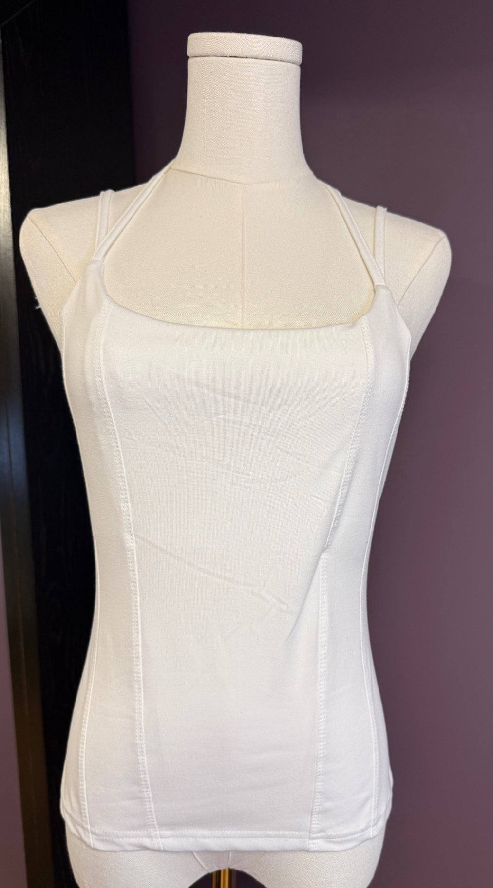 Unknown Tank Top halter White