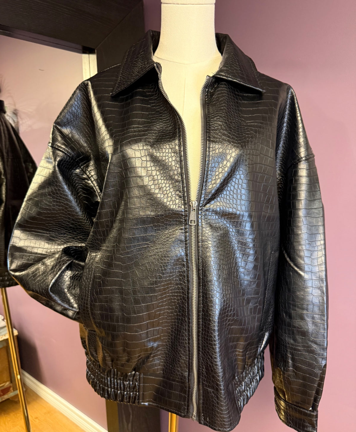 Fashion Nova Jacket Small - Oversized Black