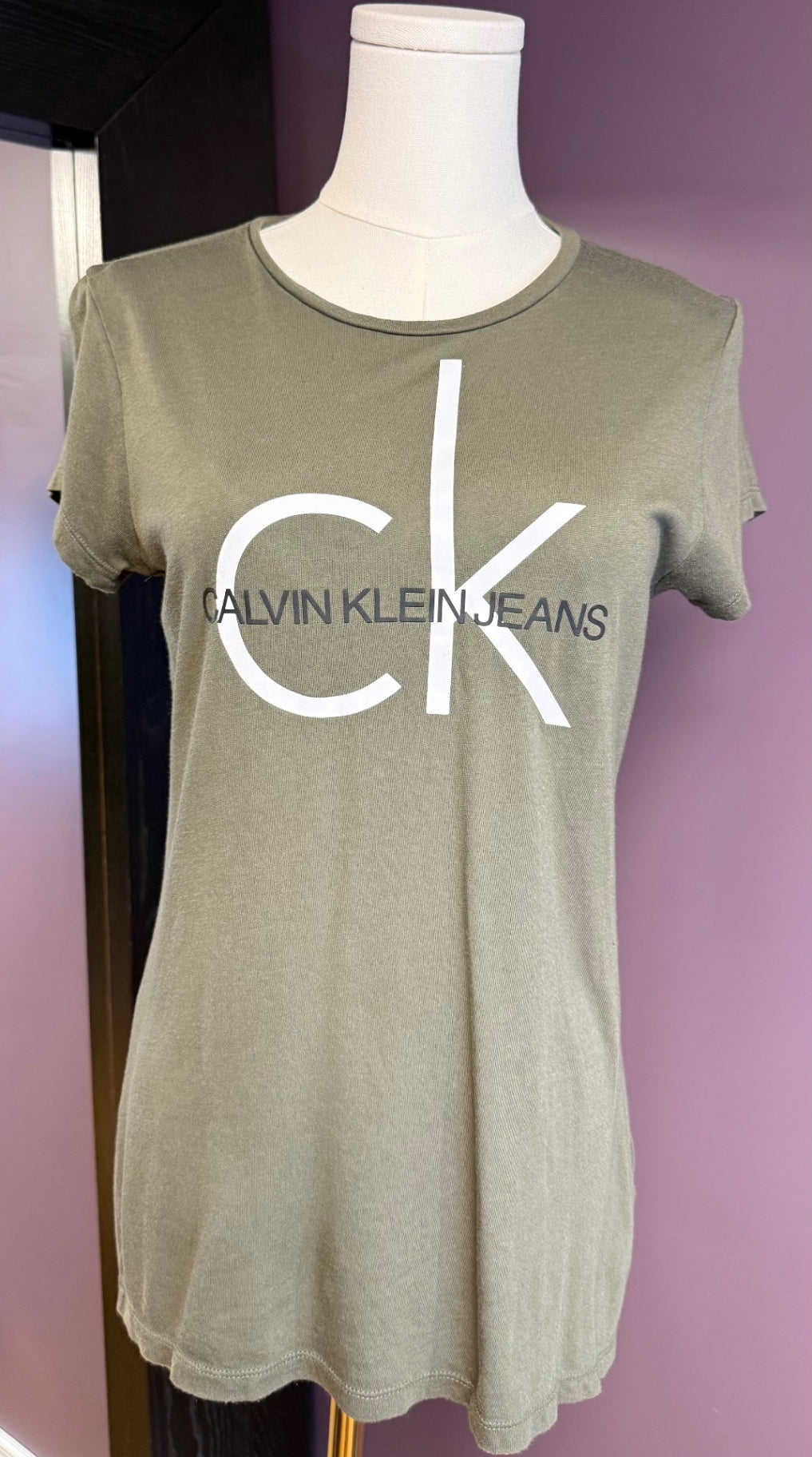 Calvin Klein T-Shirt Small Green
